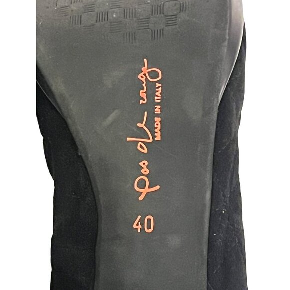 Pas de Rouge Pumps Comoscio Black IT 40 US 9 EUC - Picture 8 of 9